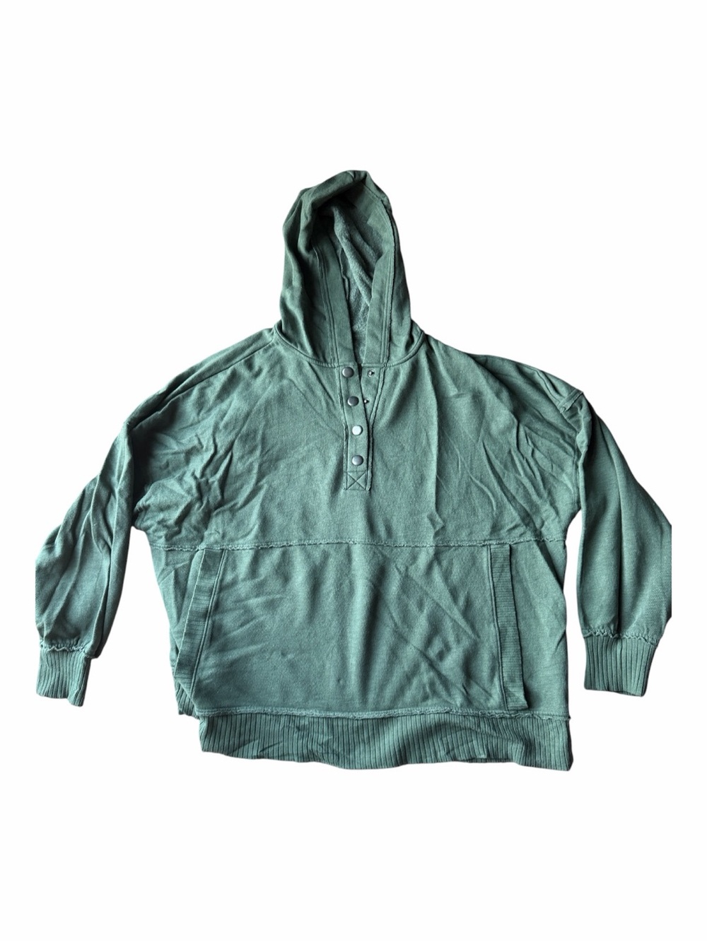Women’s So green hoodie with snaps